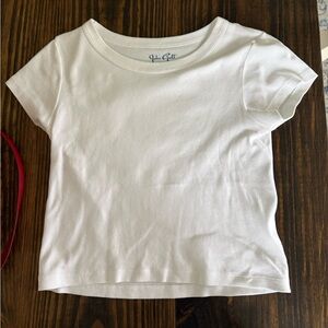 Brandy Melville White Short Sleeve Crewneck Tee